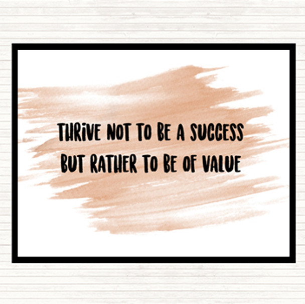 Watercolour Be Of Value Quote Mouse Mat Pad