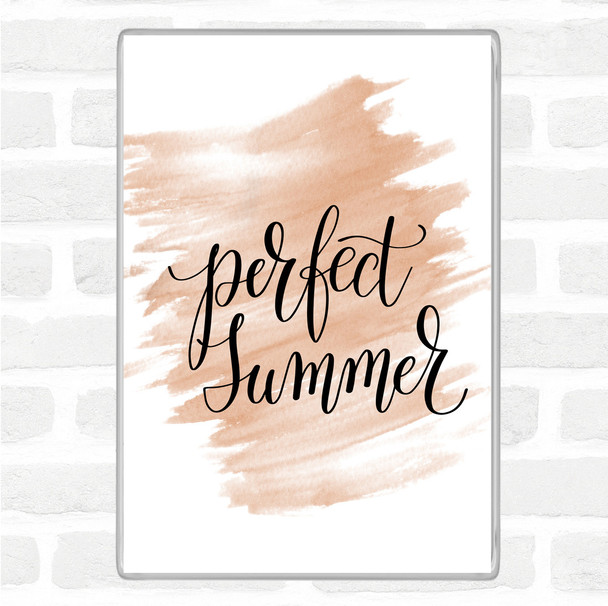 Watercolour Perfect Summer Quote Jumbo Fridge Magnet
