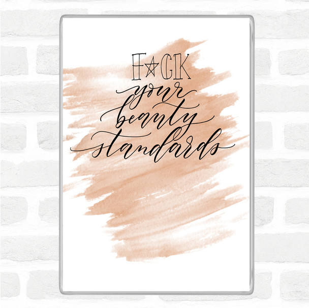 Watercolour Beauty Standards Quote Jumbo Fridge Magnet