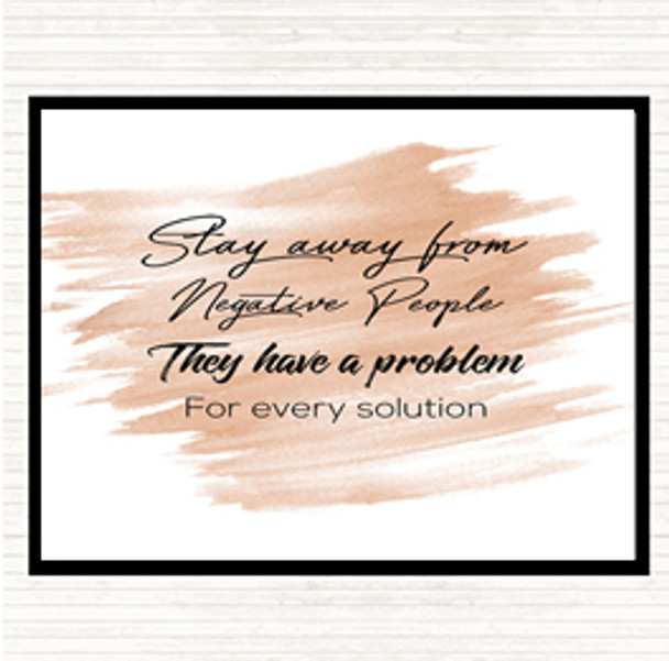 Watercolour They Have A Problem Quote Dinner Table Placemat