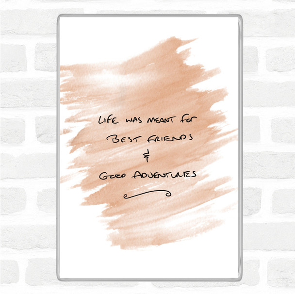 Watercolour Best Friends Quote Jumbo Fridge Magnet