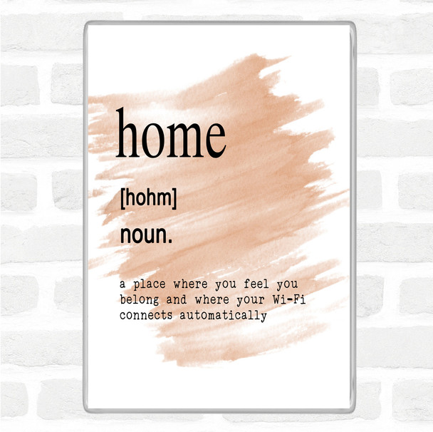 Watercolour Word Definition Home Quote Jumbo Fridge Magnet