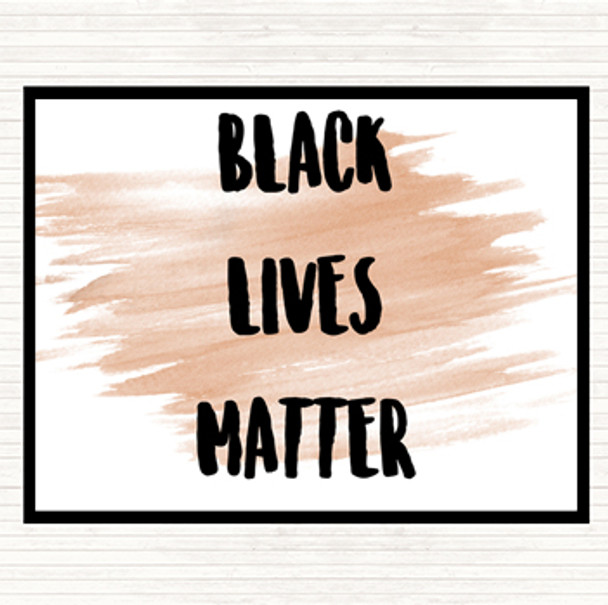 Watercolour Black Lives Matter Quote Mouse Mat Pad