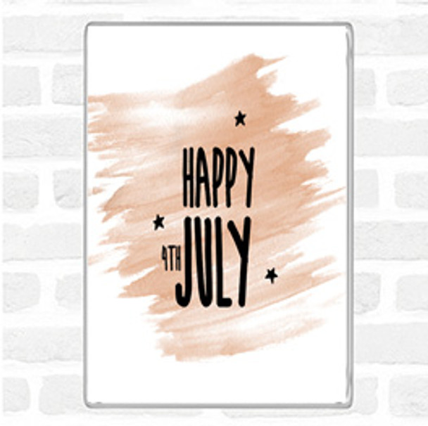 Watercolour 4Th July Quote Jumbo Fridge Magnet