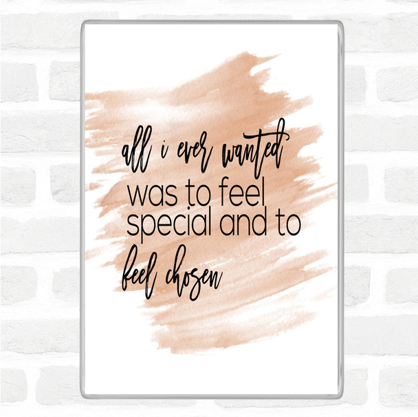 Watercolour All I Wanted Quote Jumbo Fridge Magnet