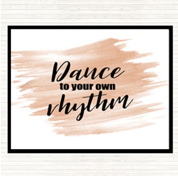 Watercolour Dance To Your Own Rhythm Quote Mouse Mat Pad
