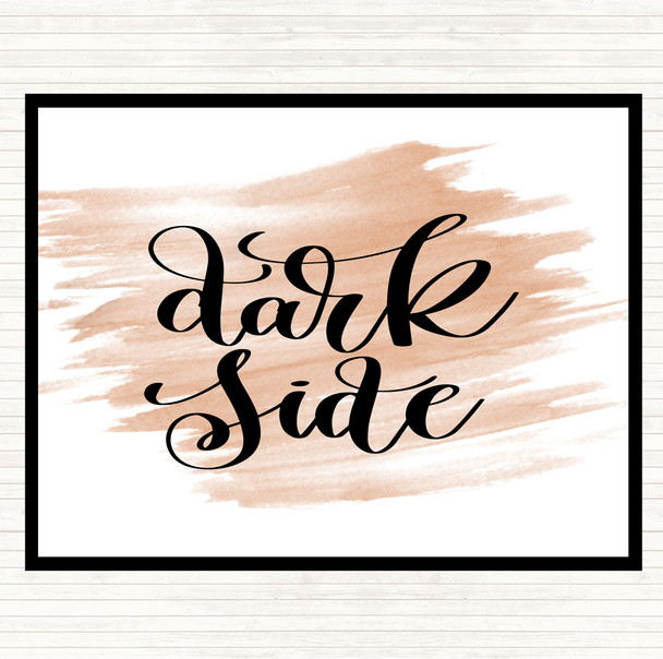 Watercolour Dark Side Quote Mouse Mat Pad