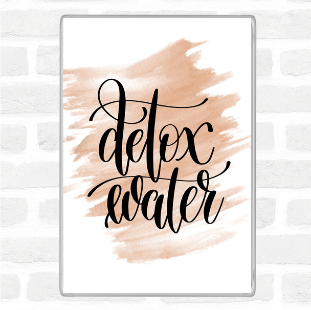 Watercolour Detox Water Quote Jumbo Fridge Magnet