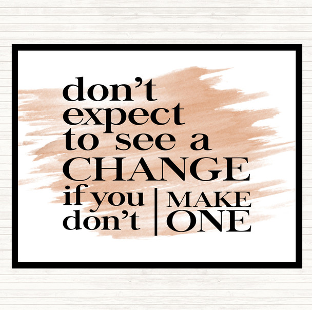 Watercolour Don't Expect Quote Mouse Mat Pad