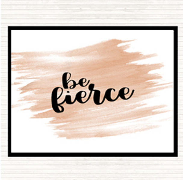 Watercolour Fierce Quote Dinner Table Placemat