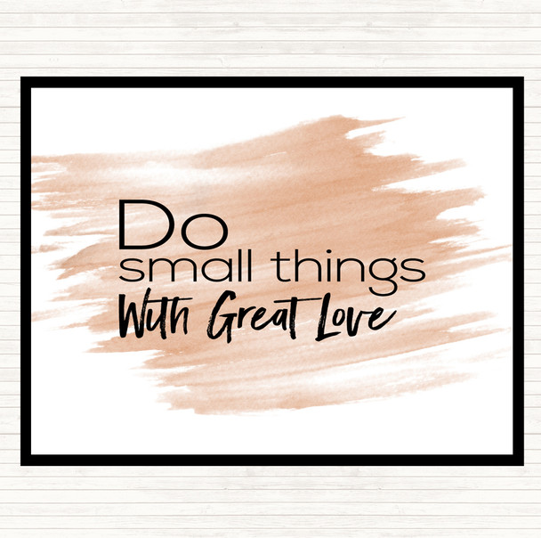 Watercolour Great Love Quote Mouse Mat Pad