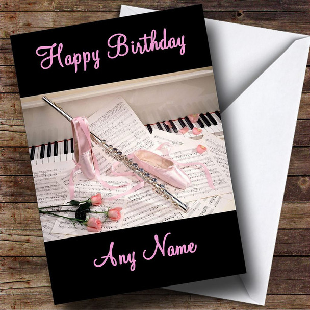 Ballet & Music Personalised Birthday Card