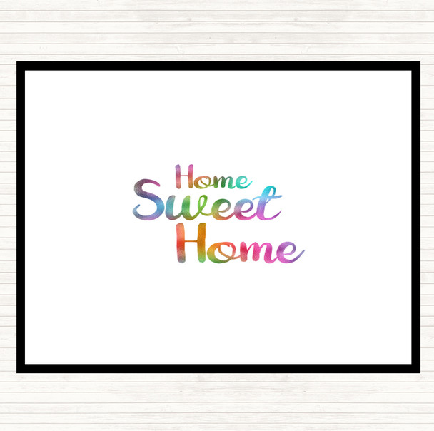 Home Sweet Rainbow Quote Dinner Table Placemat