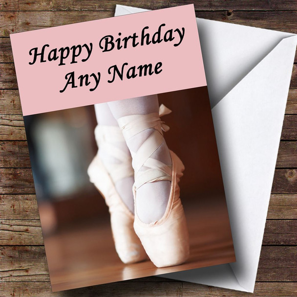Pretty Ballet Personalised Birthday Card