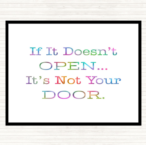 If It Doesn't Open Rainbow Quote Mouse Mat Pad