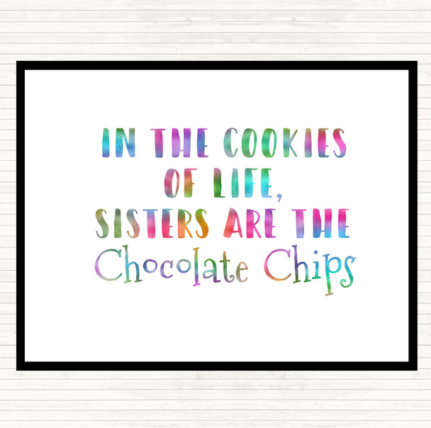 In The Cookies Of Life Rainbow Quote Dinner Table Placemat