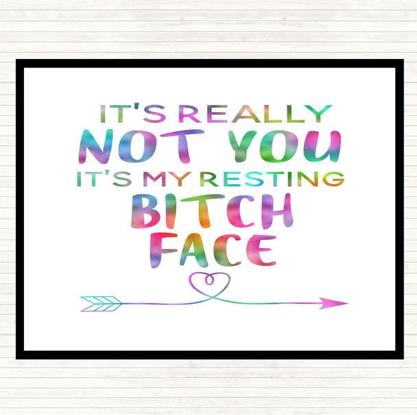 Its Really Not You Rainbow Quote Mouse Mat Pad