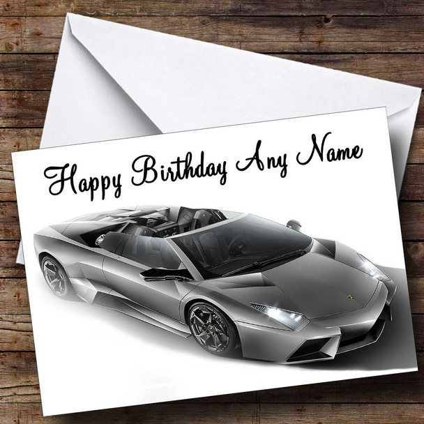 Lamborghini Reventon Personalised Birthday Card