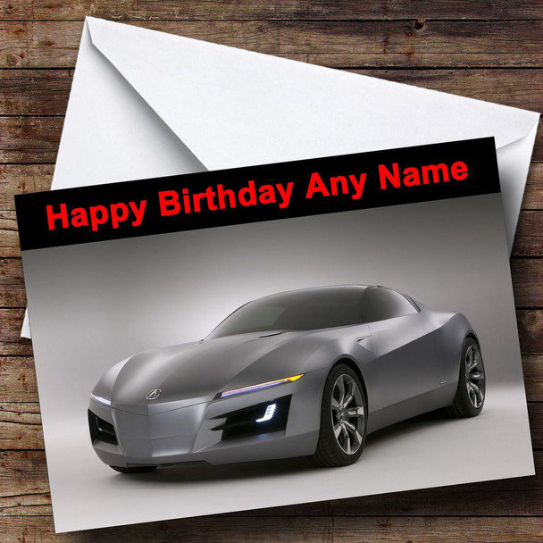 Acura Car Personalised Birthday Card