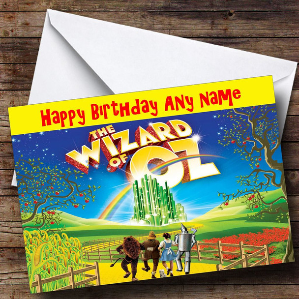 The Wizard Of Oz Personalised Birthday Card