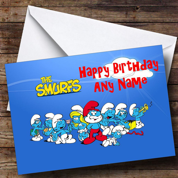 The Smurfs Personalised Birthday Card