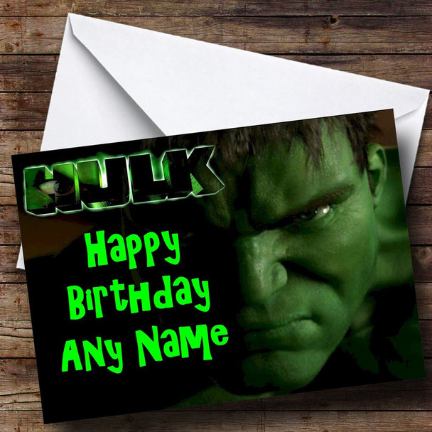 The Incredible Hulk Personalised Birthday Card