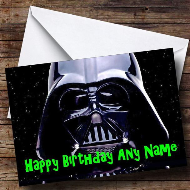 Star Wars Darth Vadar Personalised Birthday Card