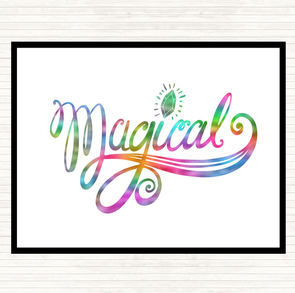 Magical Unicorn Rainbow Quote Mouse Mat Pad