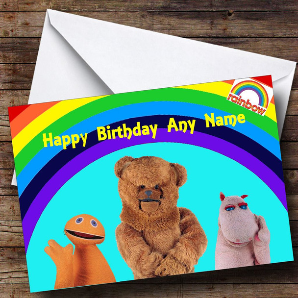 Rainbow Personalised Birthday Card