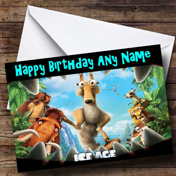 Ice Age Personalised Birthday Card