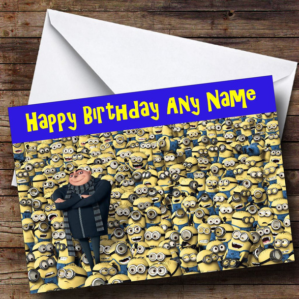 Despicable Me Personalised Birthday Card