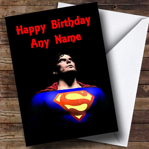 Superman Personalised Birthday Card