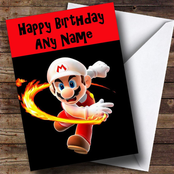 Super Mario Personalised Birthday Card