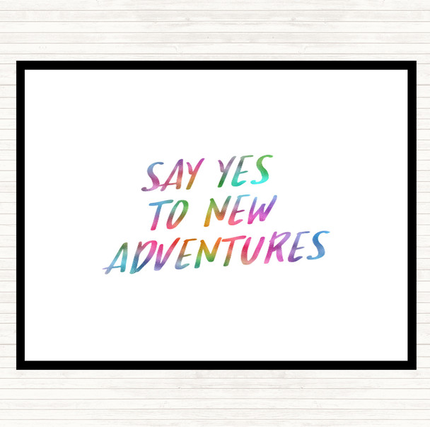 New Adventures Rainbow Quote Mouse Mat Pad