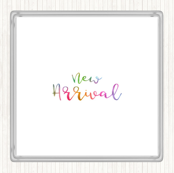 New Arrival Rainbow Quote Drinks Mat Coaster