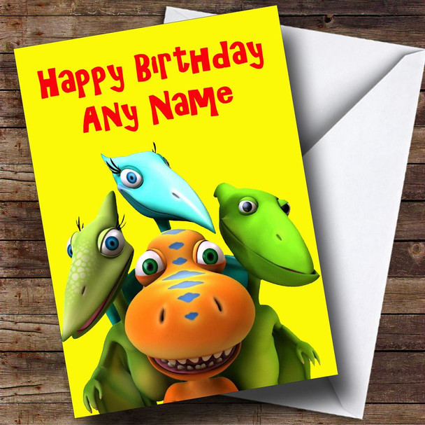 Dinosaur Train Personalised Birthday Card