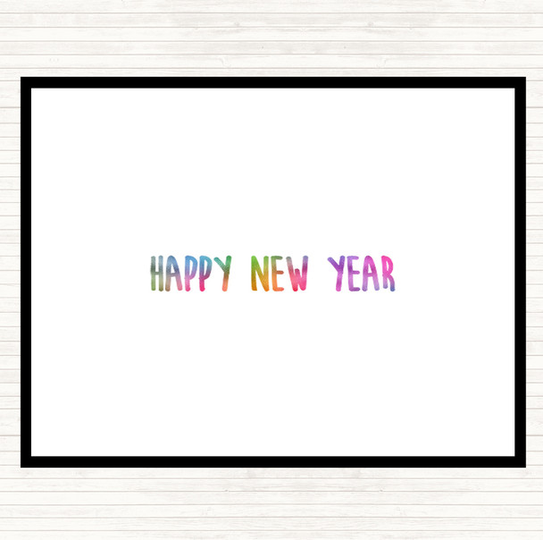 New Year Rainbow Quote Mouse Mat Pad