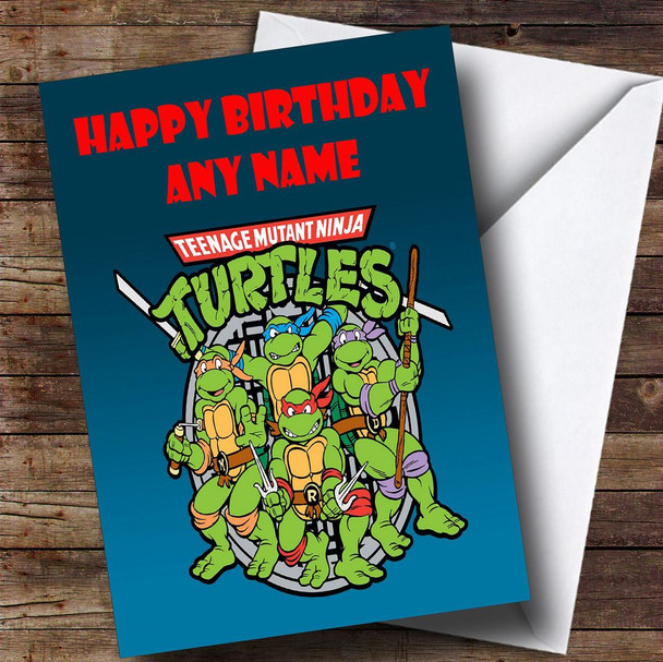 Teenage Mutant Ninja Turtles  Personalised Children's Birthday Card