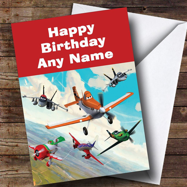 Planes Disney  Personalised Children's Birthday Card