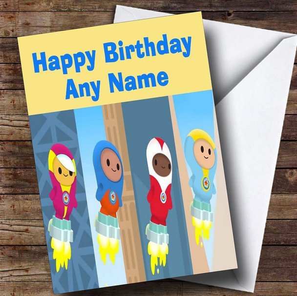 Go Jetters  Personalised Children's Birthday Card
