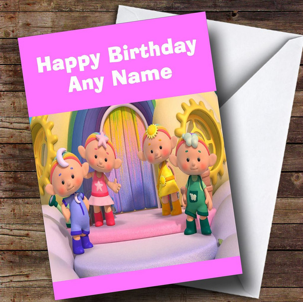 Cloudbabies Pink  Personalised Children's Birthday Card