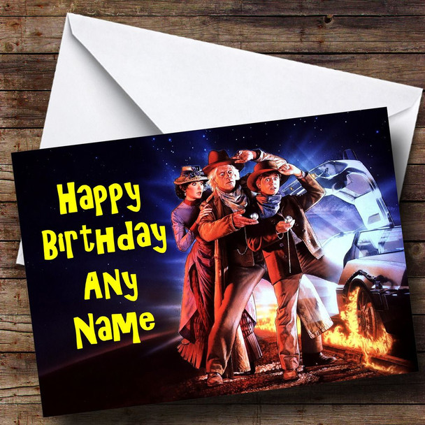 Back To The Future Personalised Birthday Card