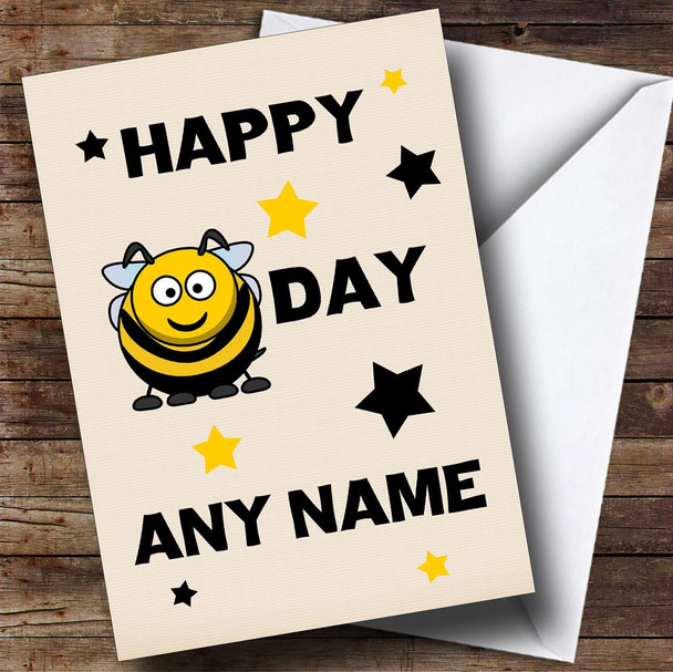 Funny Joke Bee Personalised Birthday Card