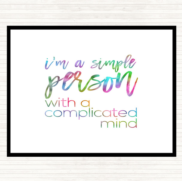 Simple Person Rainbow Quote Mouse Mat Pad