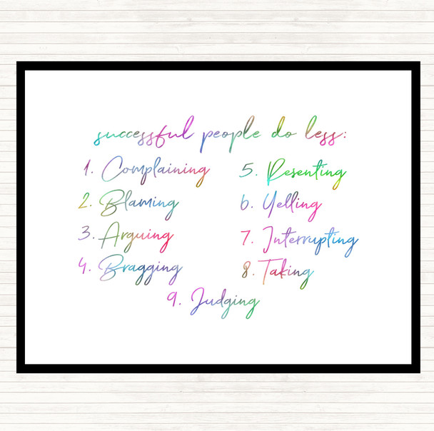 Successful People Rainbow Quote Dinner Table Placemat