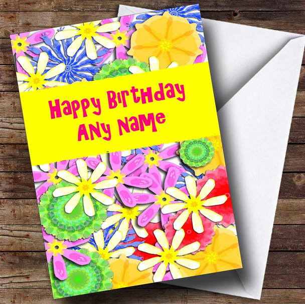 Bright And Cheerful Personalised Birthday Card