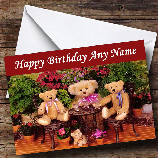 Teddy Bears Picnic Personalised Birthday Card
