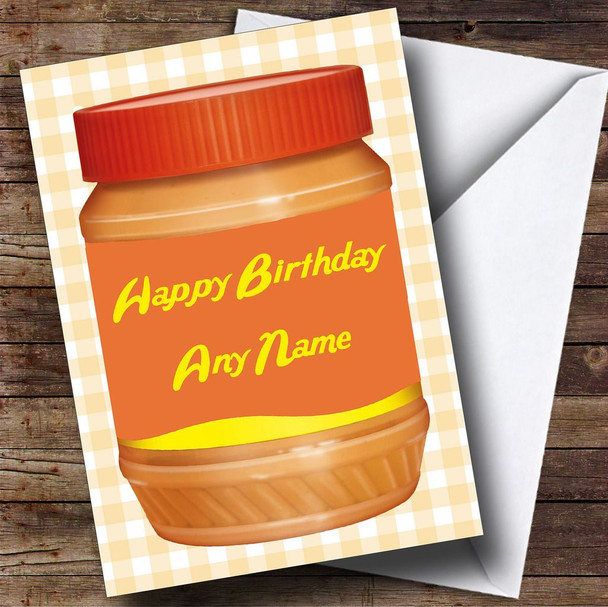 Peanut Butter Personalised Birthday Card