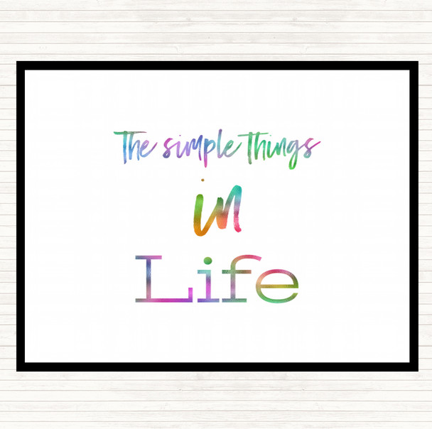 The Simple Things Rainbow Quote Mouse Mat Pad