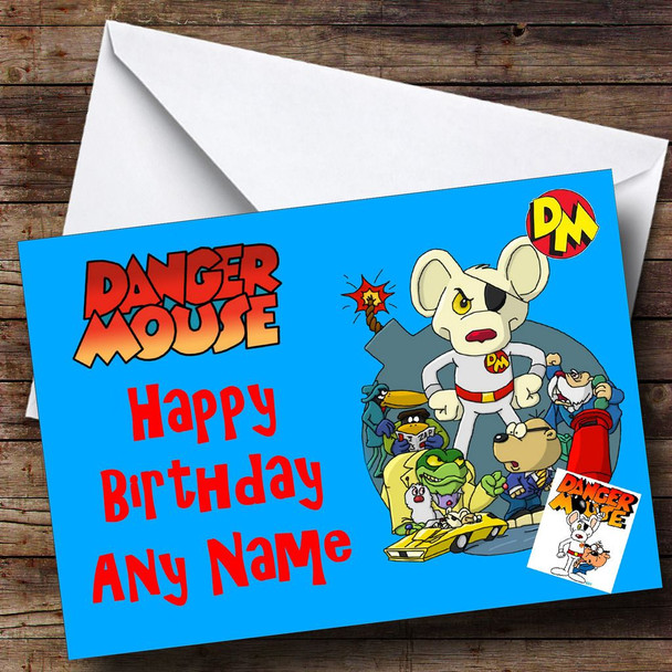 Dangermouse Personalised Birthday Card